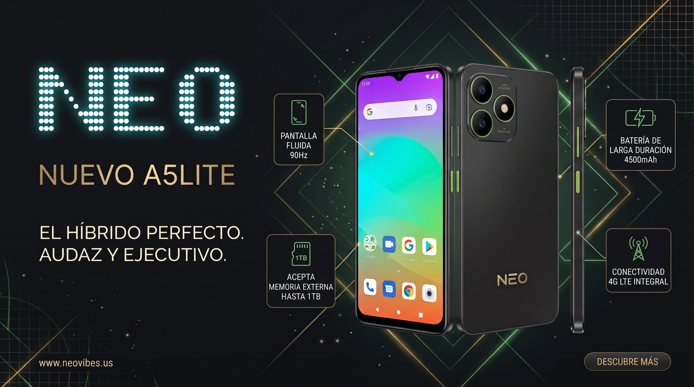 NEO A5LITE El Híbrido Perfecto Audaz y Ejecutivo